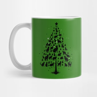 Cat Lover Christmas Tree Mug